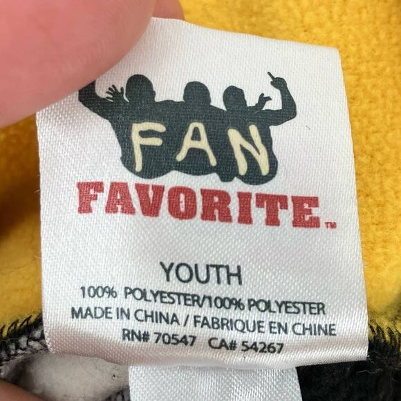 Fan Favorite Iowa Hawkeye University Yellow Black White Embroidered Jester Hat - Picture 2 of 7